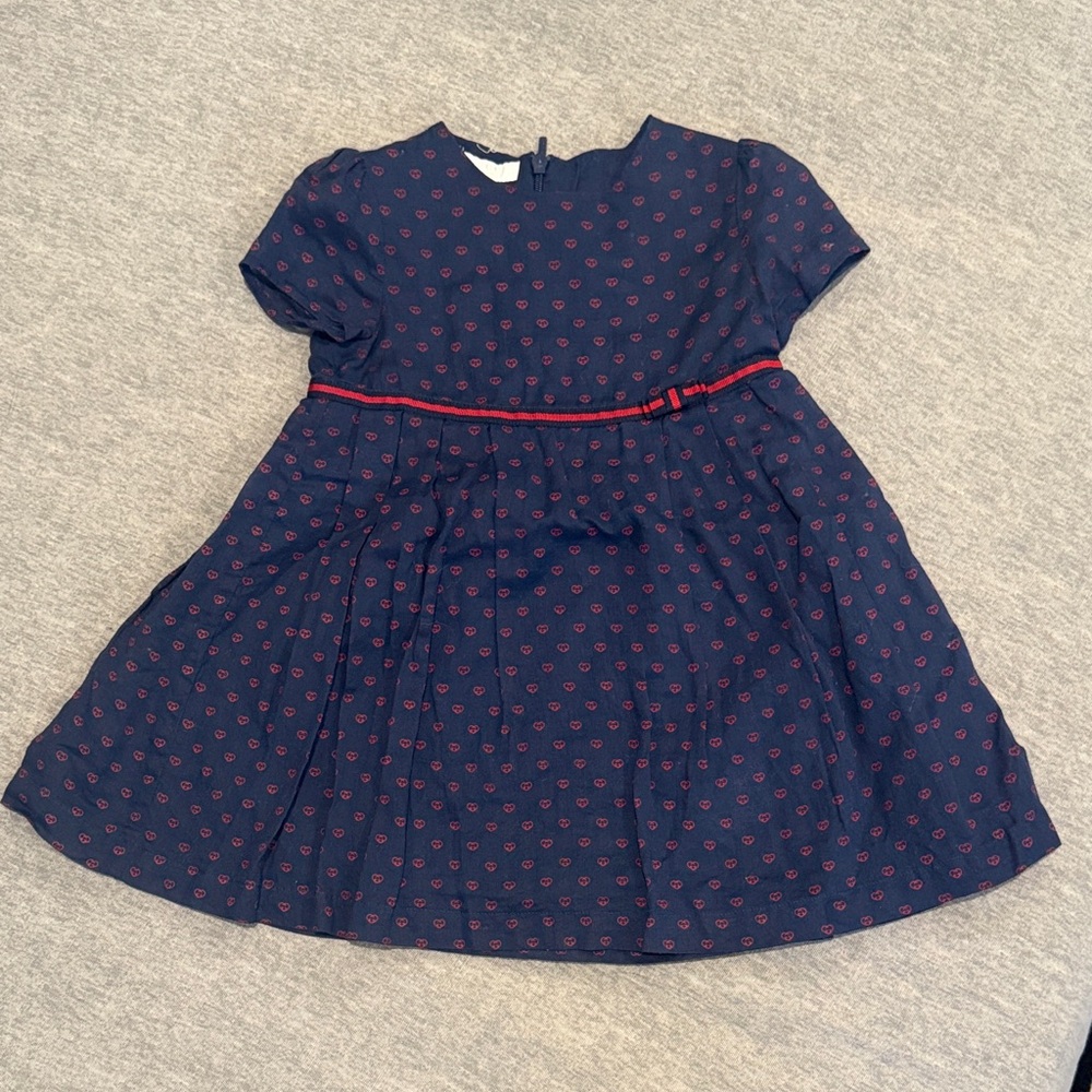 Gucci Navy and Red Baby Dress